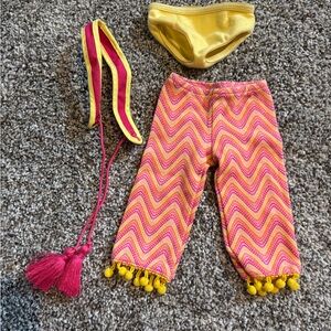 American Girl Julie belt and bottoms